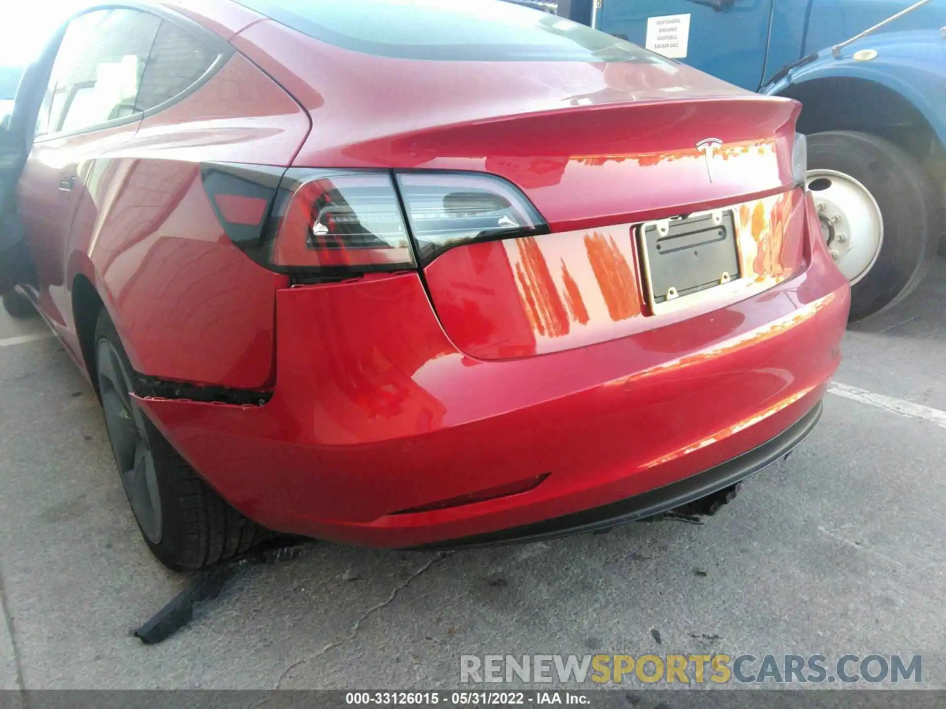 6 Photograph of a damaged car 5YJ3E1EA7NF197828 TESLA MODEL 3 2022