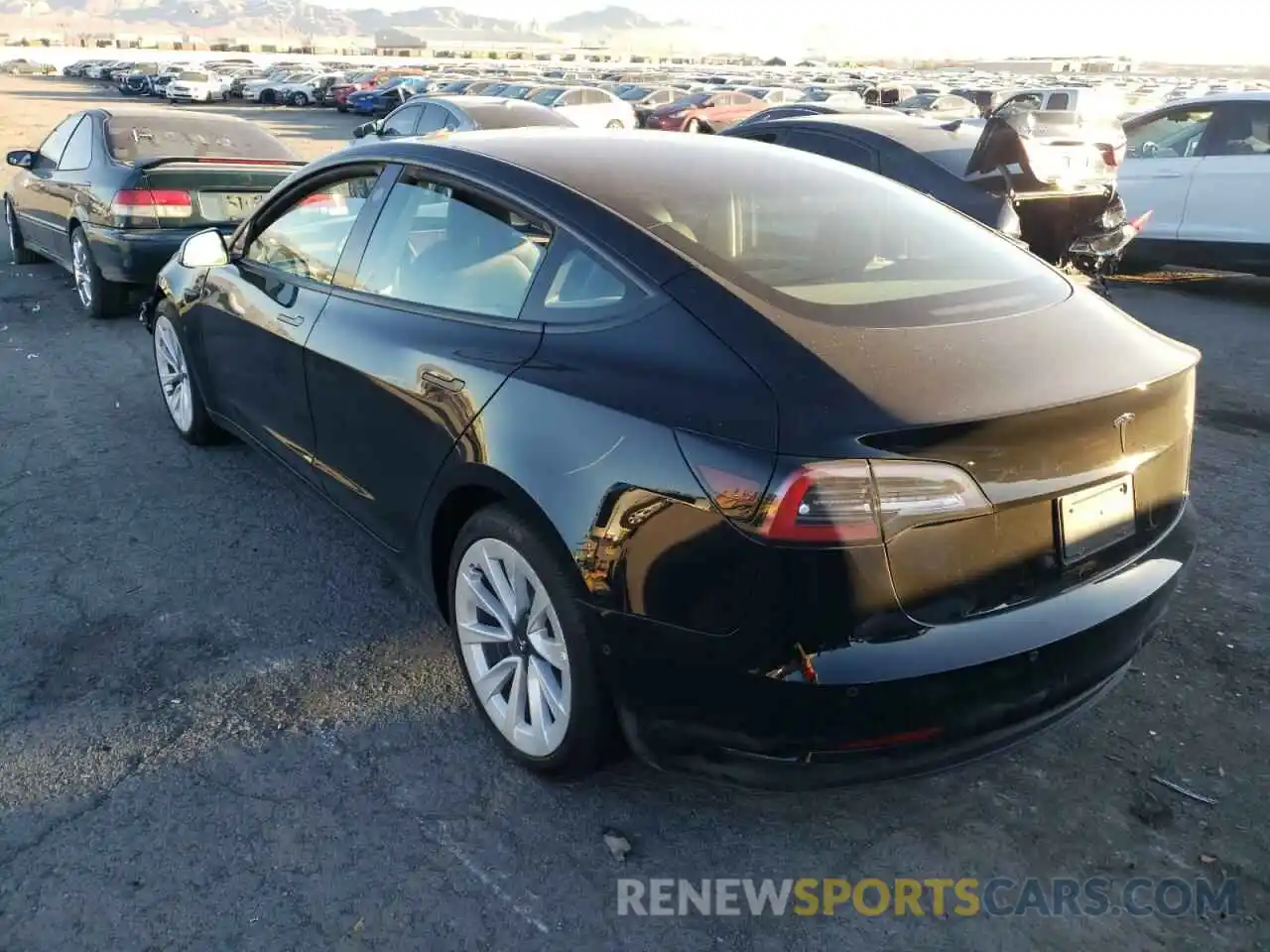 3 Photograph of a damaged car 5YJ3E1EA7NF285794 TESLA MODEL 3 2022