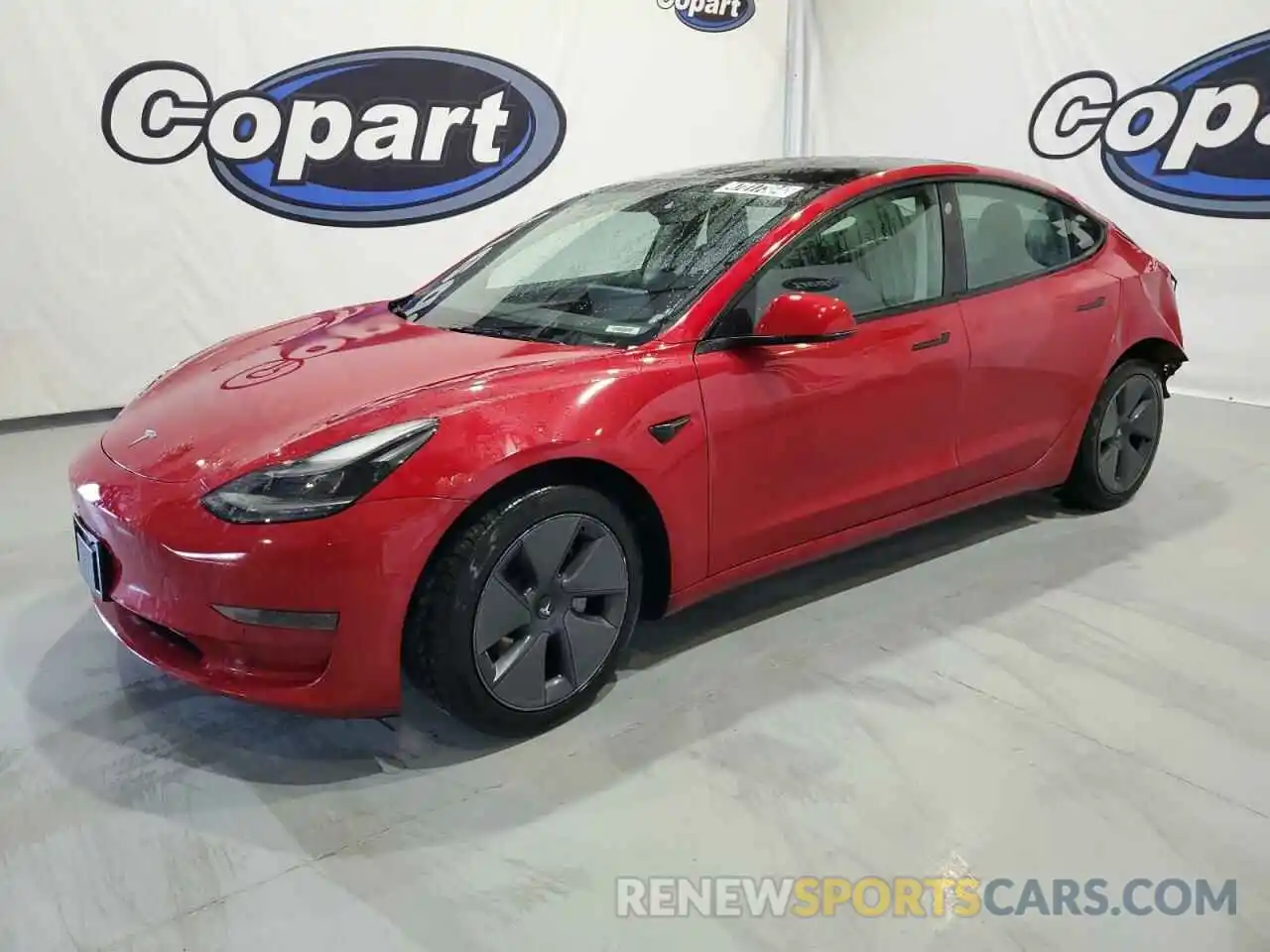 1 Photograph of a damaged car 5YJ3E1EA7NF286671 TESLA MODEL 3 2022