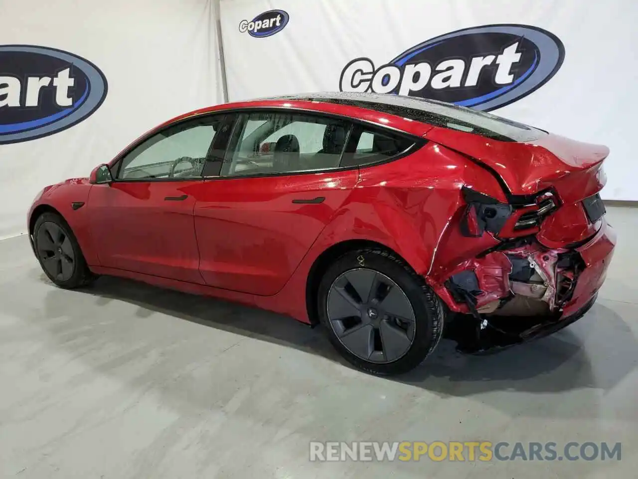 2 Photograph of a damaged car 5YJ3E1EA7NF286671 TESLA MODEL 3 2022