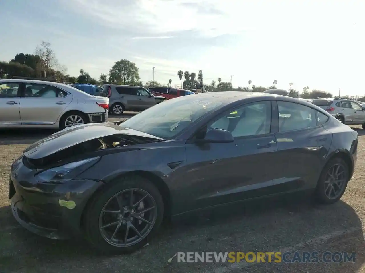 1 Photograph of a damaged car 5YJ3E1EA7NF322150 TESLA MODEL 3 2022