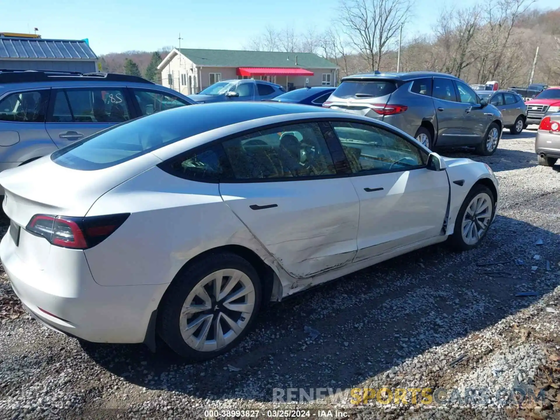 4 Photograph of a damaged car 5YJ3E1EA7NF356704 TESLA MODEL 3 2022