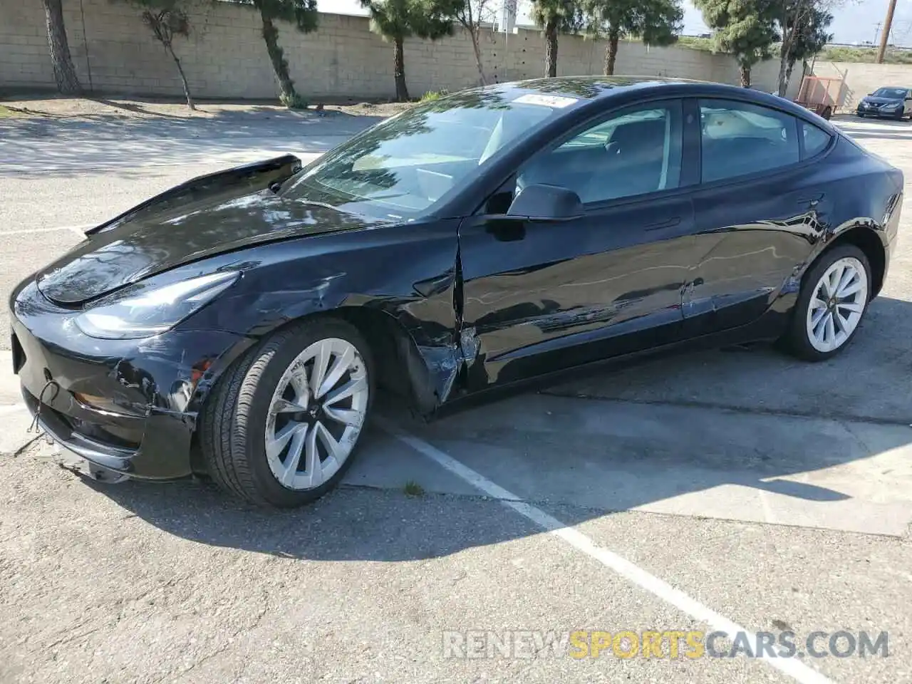 1 Photograph of a damaged car 5YJ3E1EA7NF370960 TESLA MODEL 3 2022