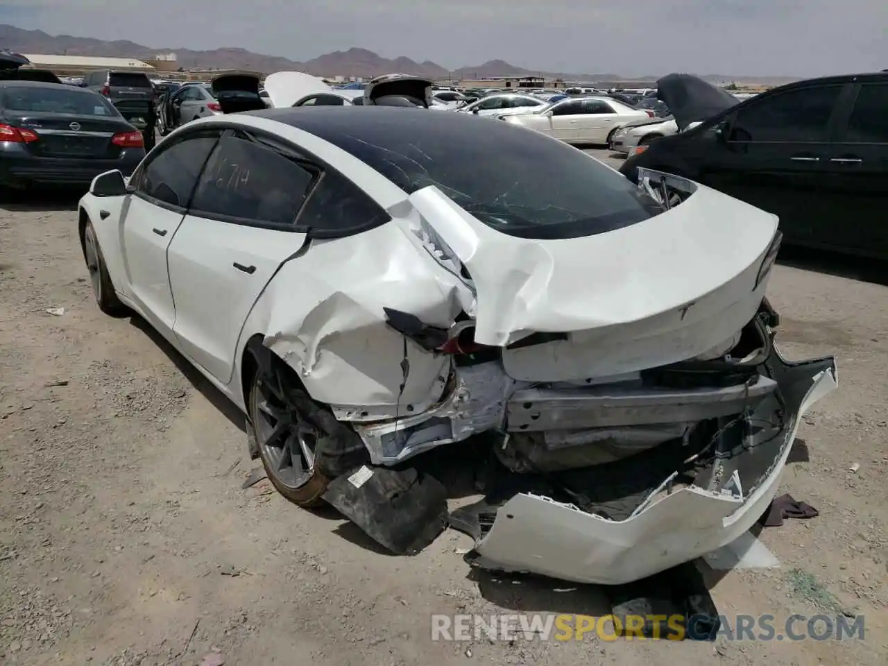 3 Photograph of a damaged car 5YJ3E1EA8NF112236 TESLA MODEL 3 2022