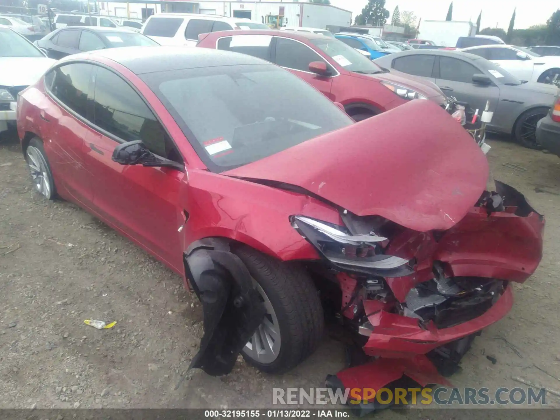 1 Photograph of a damaged car 5YJ3E1EA8NF128761 TESLA MODEL 3 2022