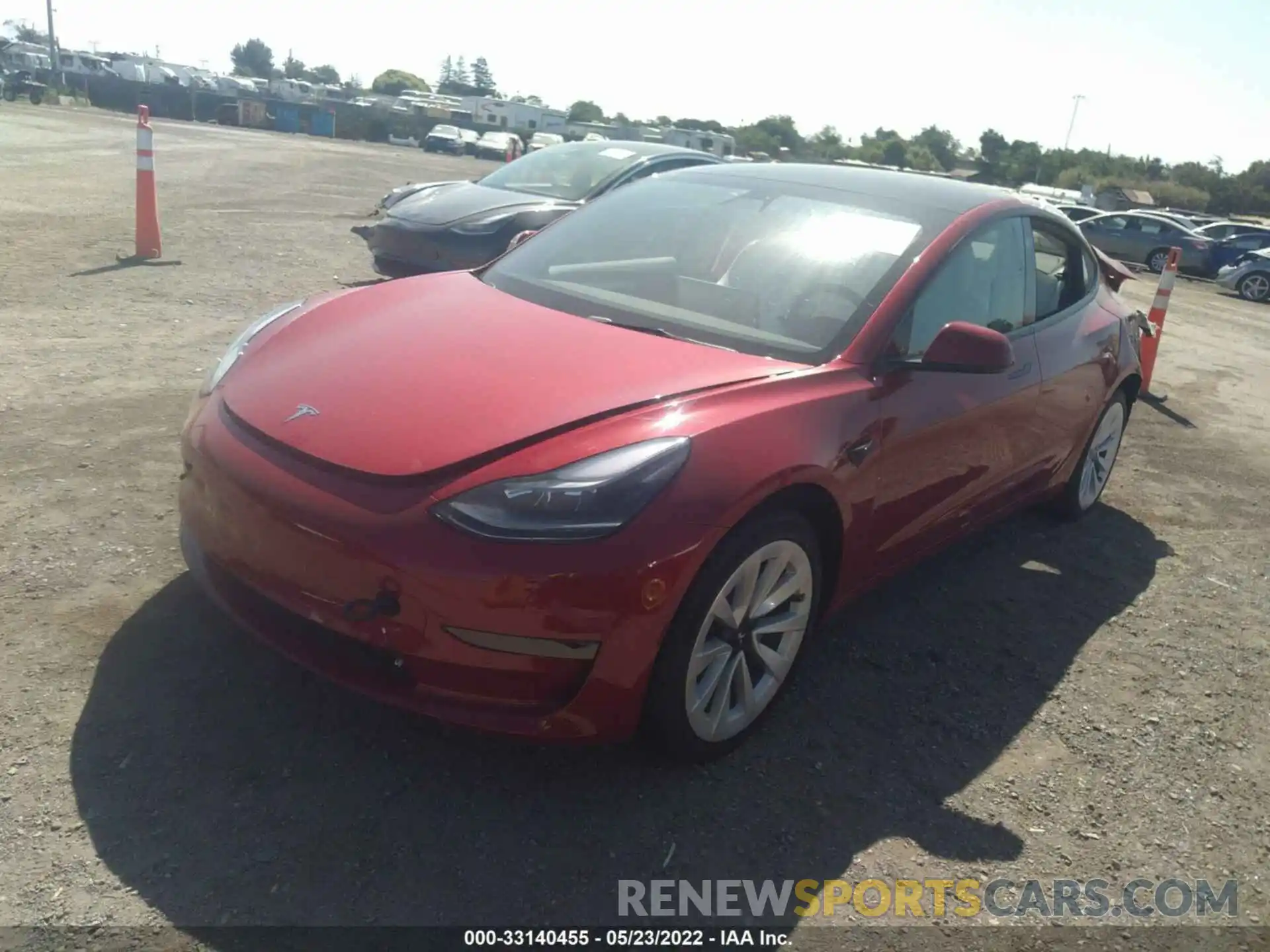 2 Фотография поврежденного автомобиля 5YJ3E1EA8NF131577 TESLA MODEL 3 2022