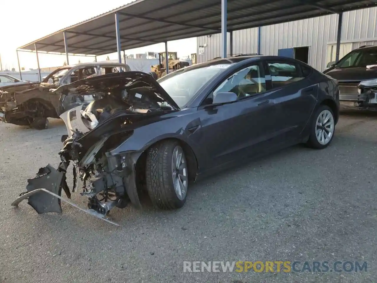 1 Photograph of a damaged car 5YJ3E1EA8NF144930 TESLA MODEL 3 2022