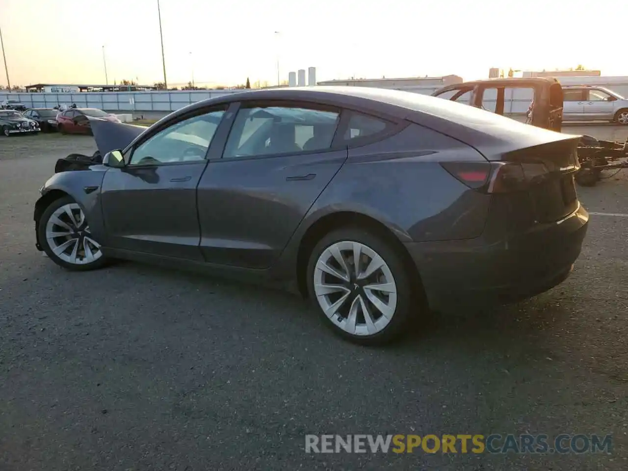 2 Photograph of a damaged car 5YJ3E1EA8NF144930 TESLA MODEL 3 2022