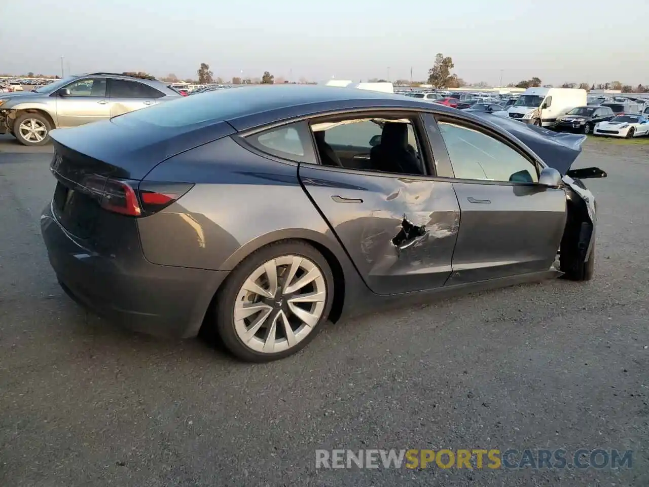 3 Photograph of a damaged car 5YJ3E1EA8NF144930 TESLA MODEL 3 2022