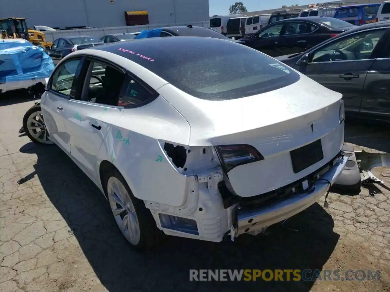 3 Photograph of a damaged car 5YJ3E1EA8NF145155 TESLA MODEL 3 2022