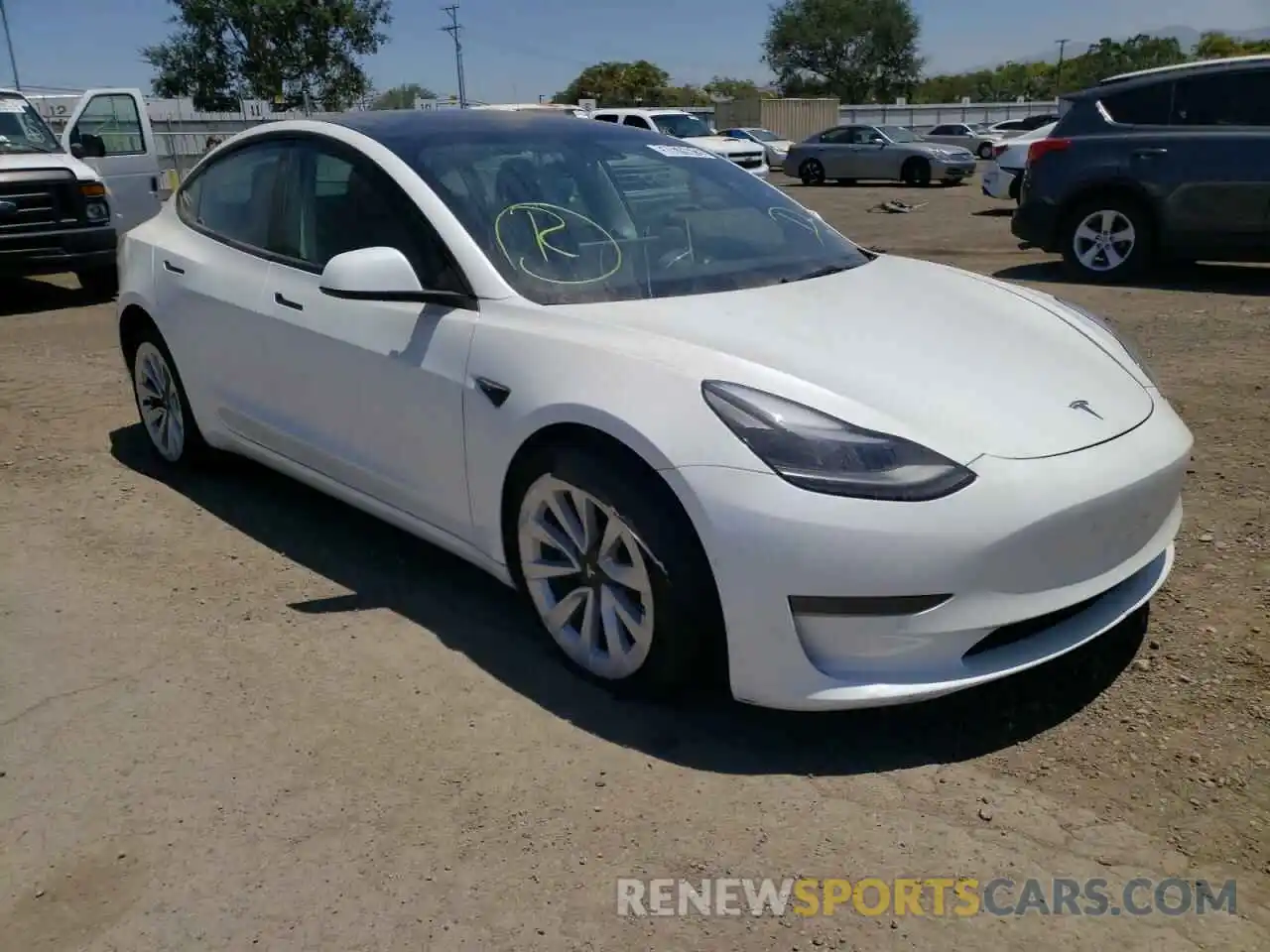 1 Photograph of a damaged car 5YJ3E1EA8NF145320 TESLA MODEL 3 2022