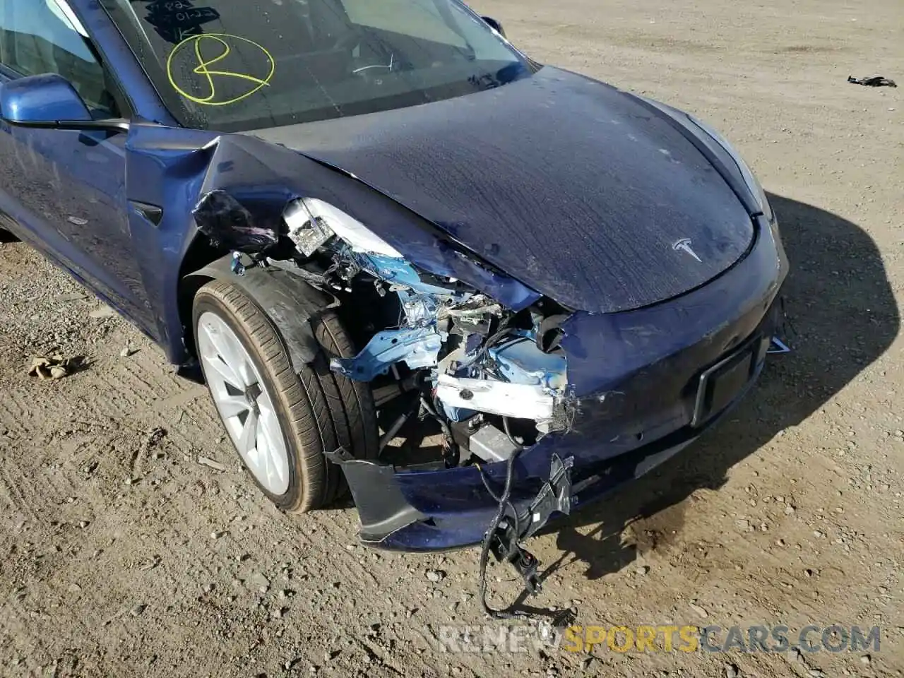 9 Photograph of a damaged car 5YJ3E1EA8NF145477 TESLA MODEL 3 2022