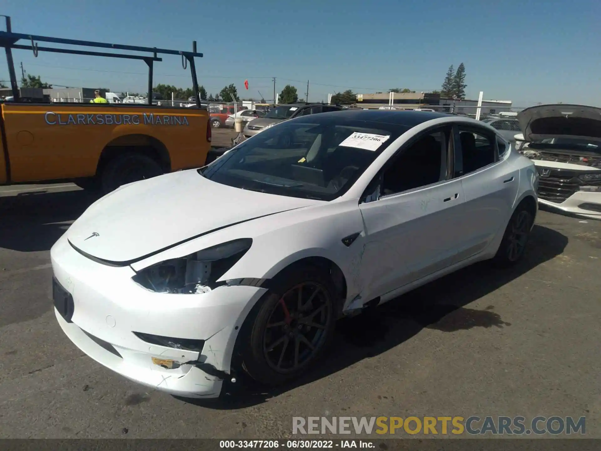 6 Photograph of a damaged car 5YJ3E1EA8NF154020 TESLA MODEL 3 2022