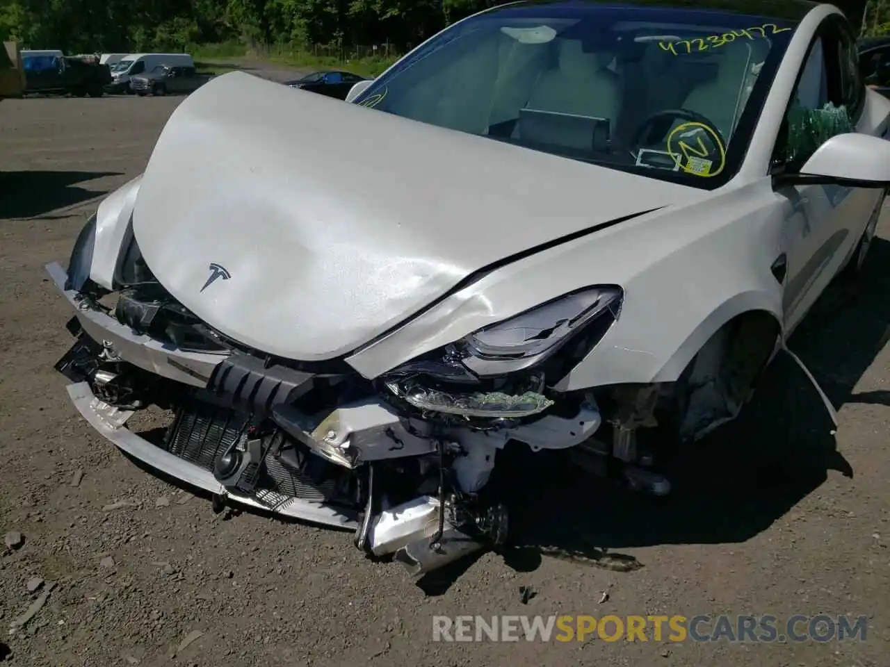 9 Photograph of a damaged car 5YJ3E1EA8NF154387 TESLA MODEL 3 2022