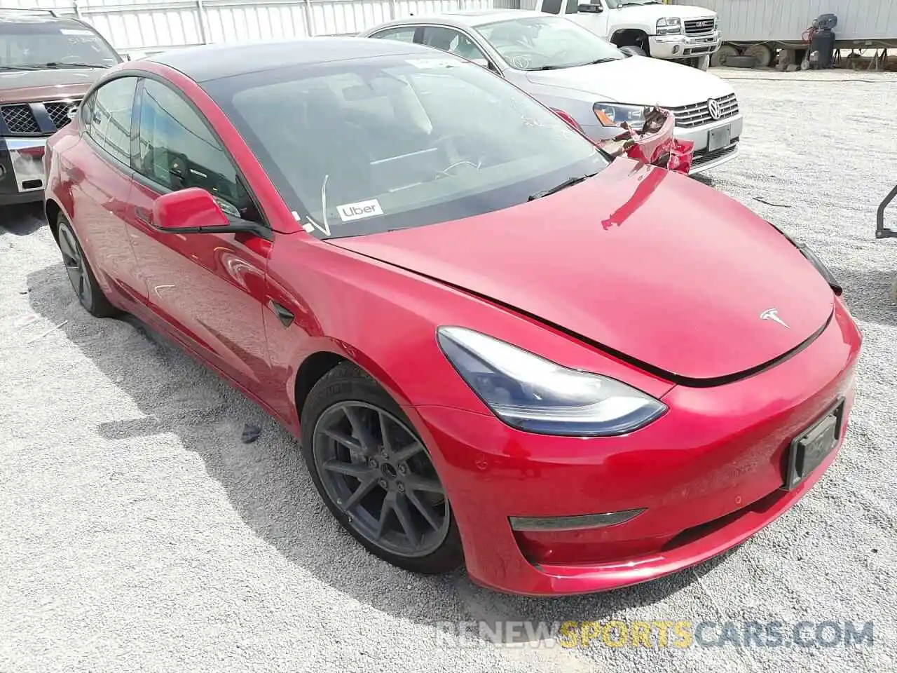 1 Photograph of a damaged car 5YJ3E1EA8NF184800 TESLA MODEL 3 2022