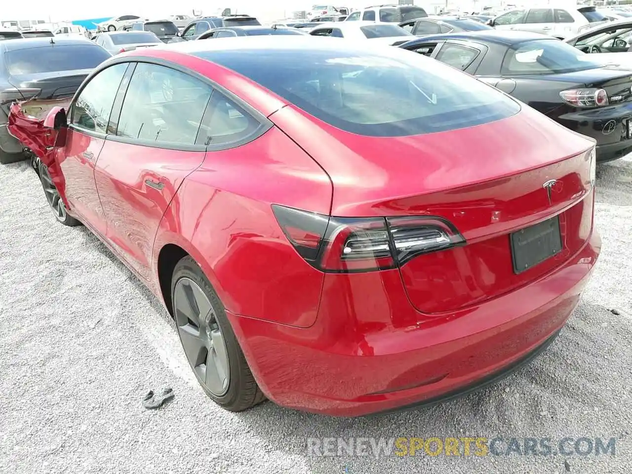 3 Photograph of a damaged car 5YJ3E1EA8NF184800 TESLA MODEL 3 2022