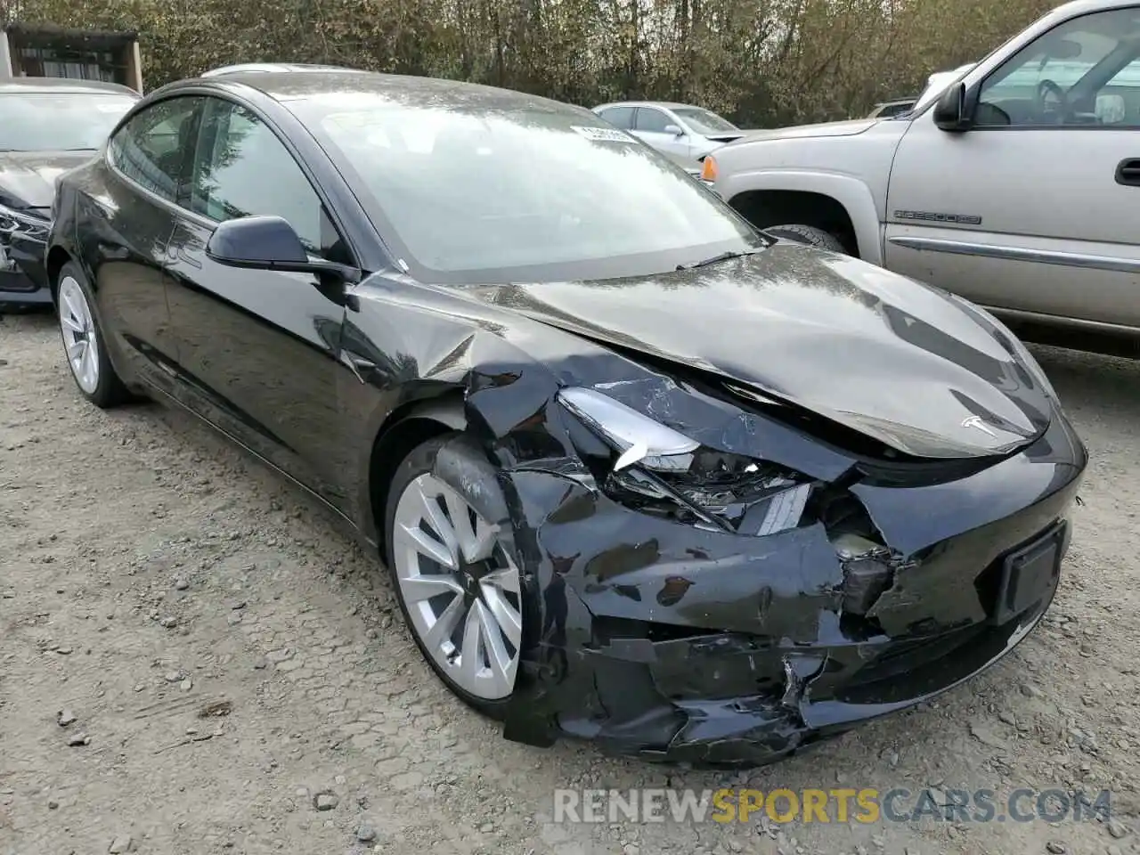 1 Photograph of a damaged car 5YJ3E1EA8NF188278 TESLA MODEL 3 2022