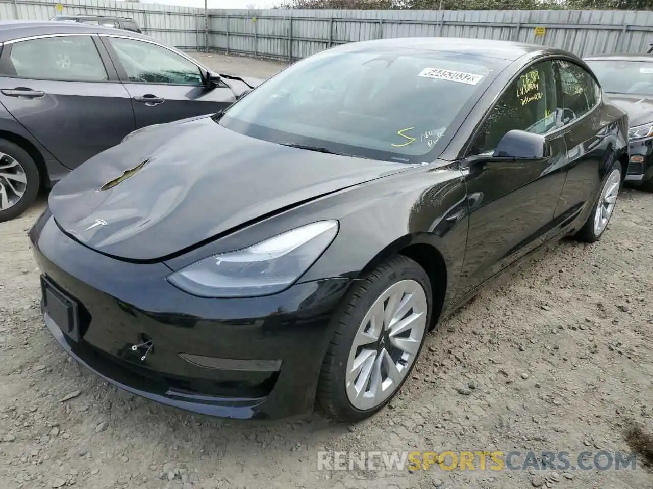 2 Photograph of a damaged car 5YJ3E1EA8NF188278 TESLA MODEL 3 2022