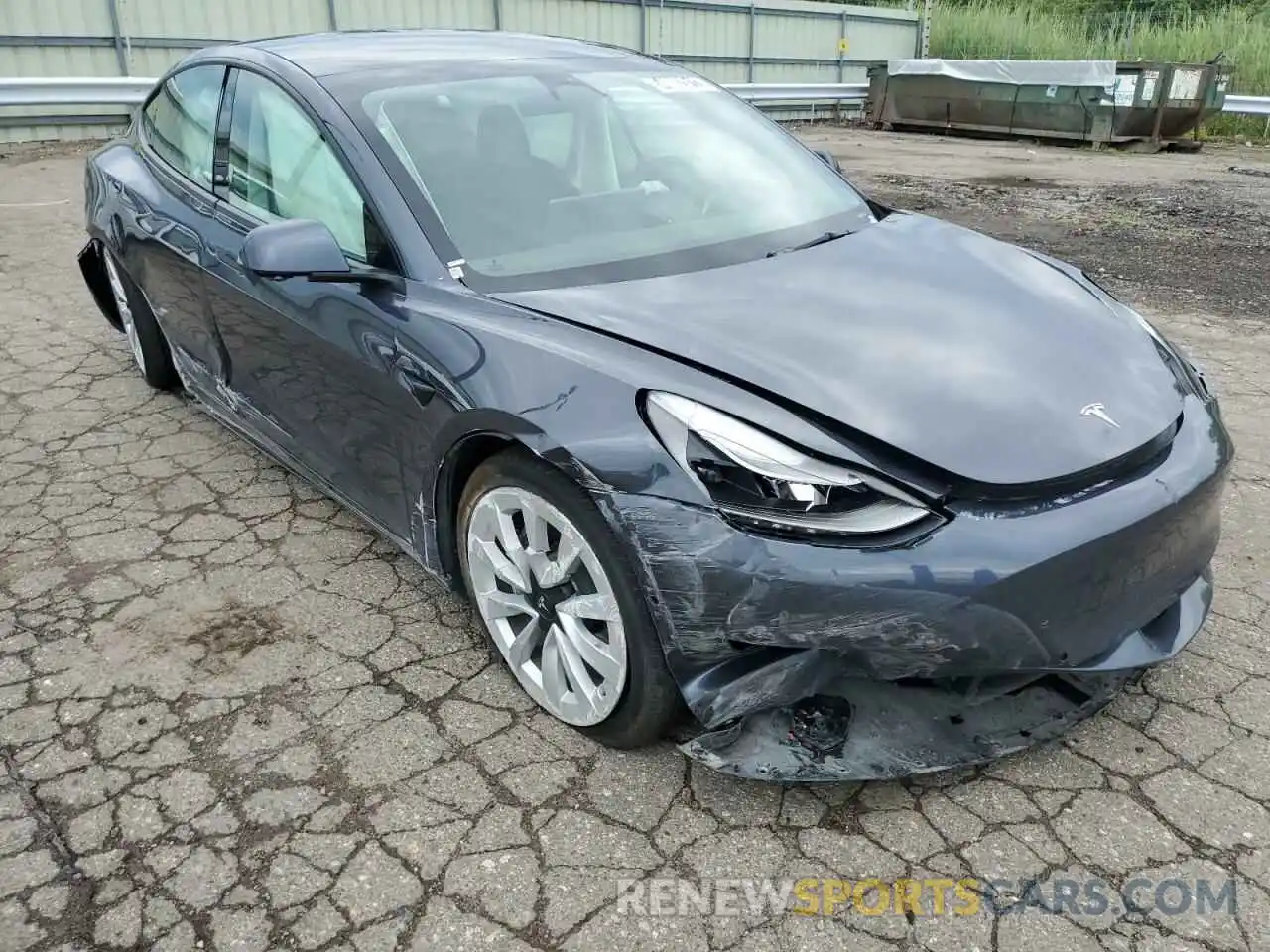 1 Photograph of a damaged car 5YJ3E1EA8NF189916 TESLA MODEL 3 2022