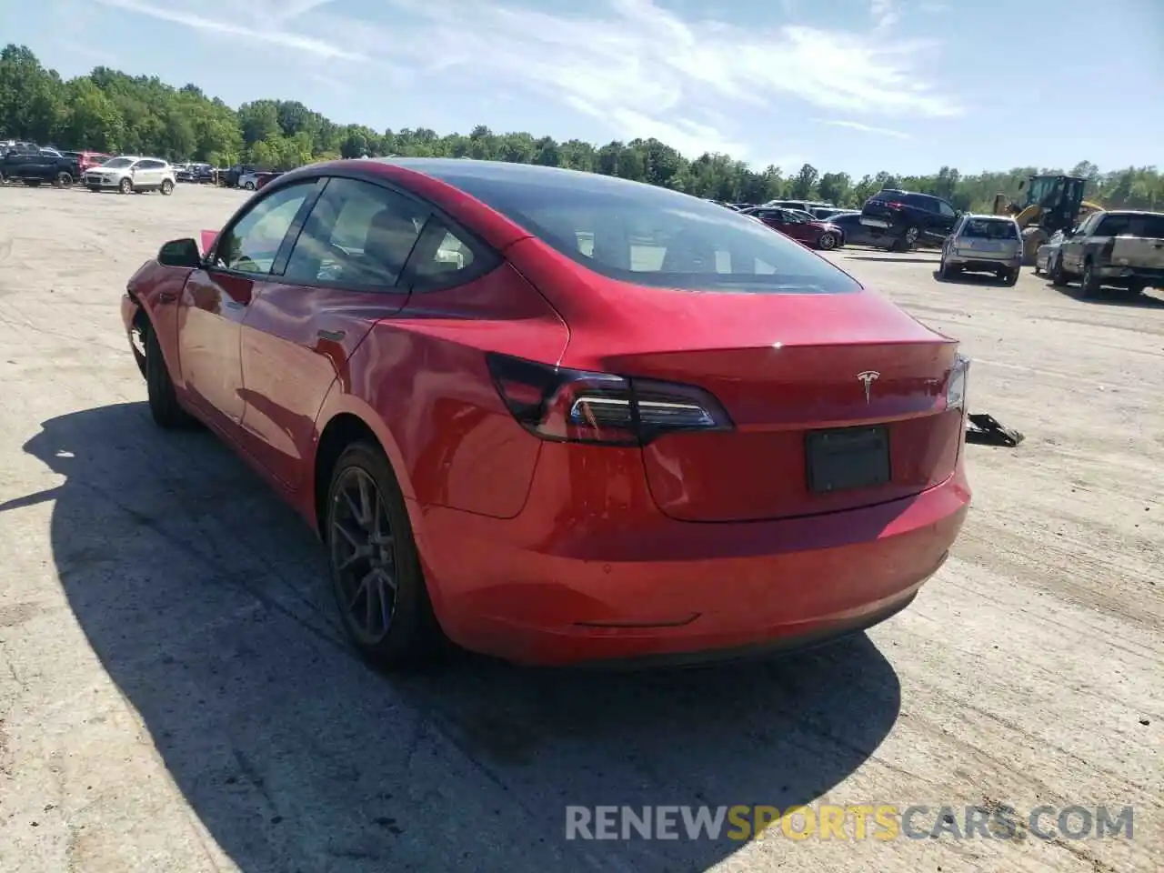 3 Photograph of a damaged car 5YJ3E1EA8NF190659 TESLA MODEL 3 2022