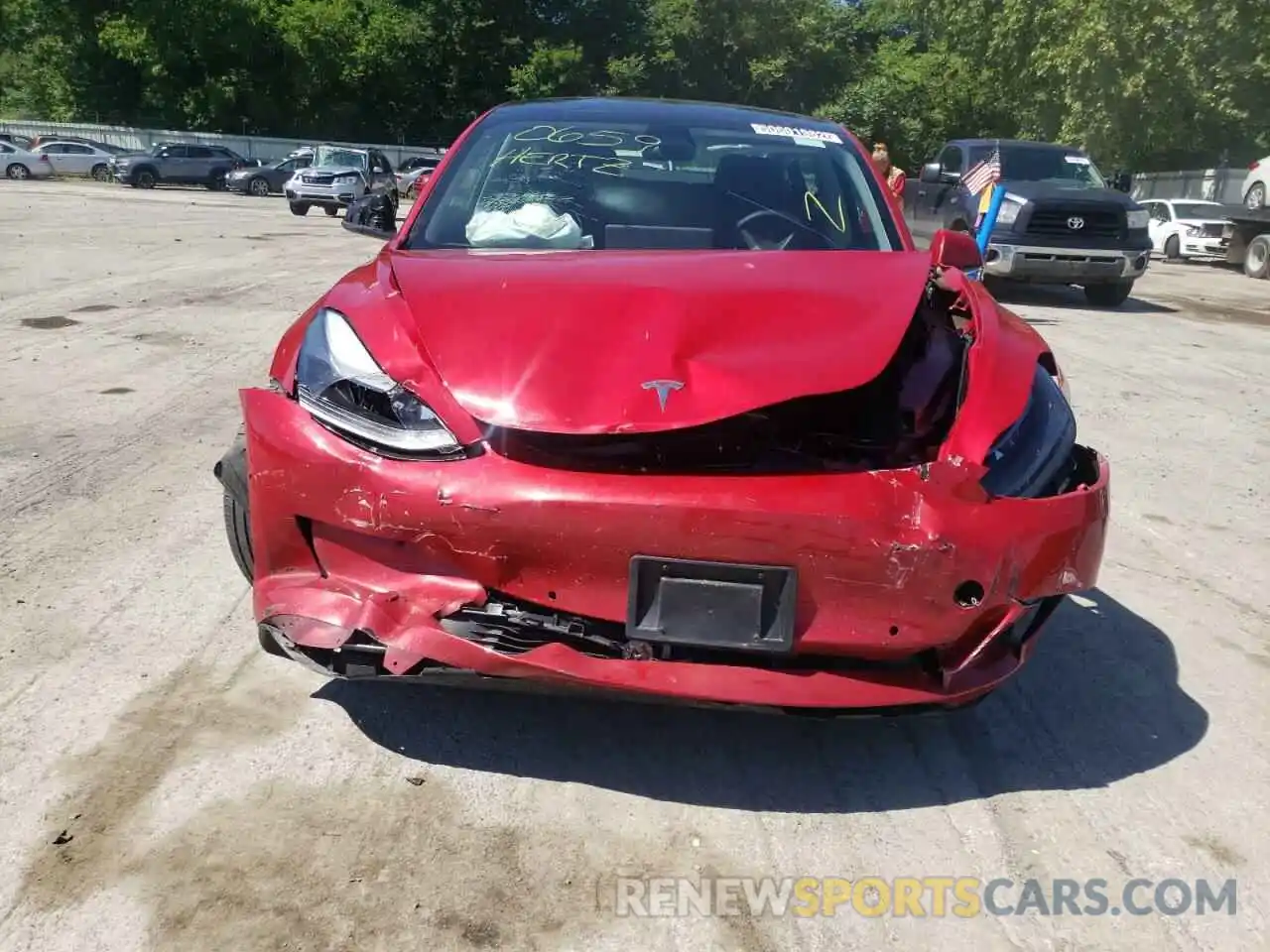 9 Photograph of a damaged car 5YJ3E1EA8NF190659 TESLA MODEL 3 2022