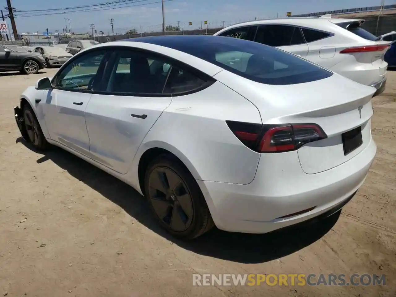 3 Photograph of a damaged car 5YJ3E1EA8NF286260 TESLA MODEL 3 2022