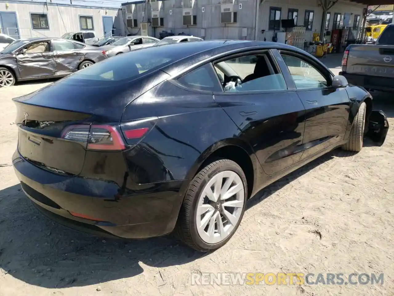 4 Фотография поврежденного автомобиля 5YJ3E1EA8NF304112 TESLA MODEL 3 2022