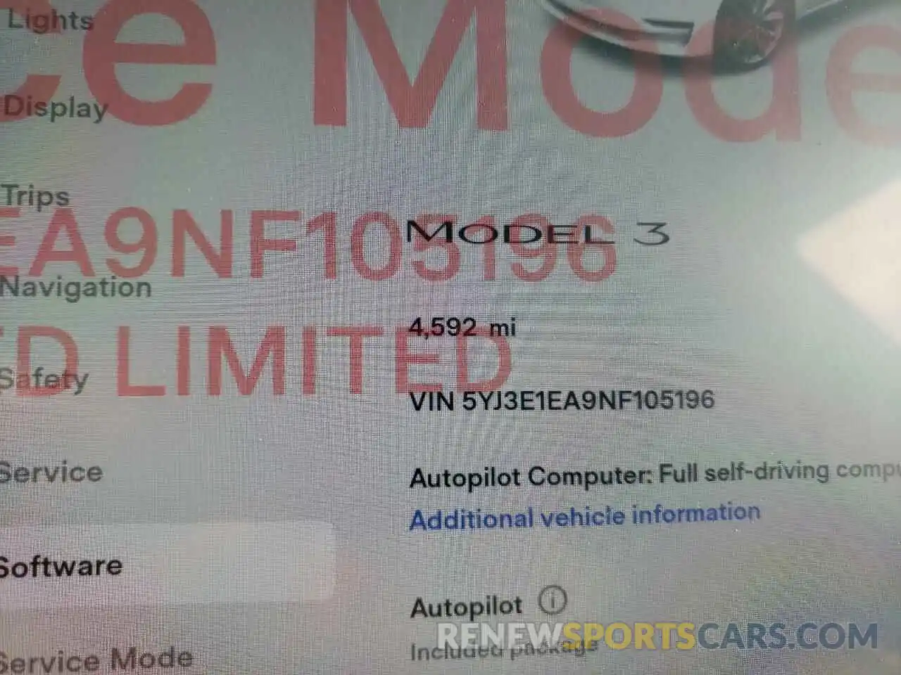 8 Photograph of a damaged car 5YJ3E1EA9NF105196 TESLA MODEL 3 2022