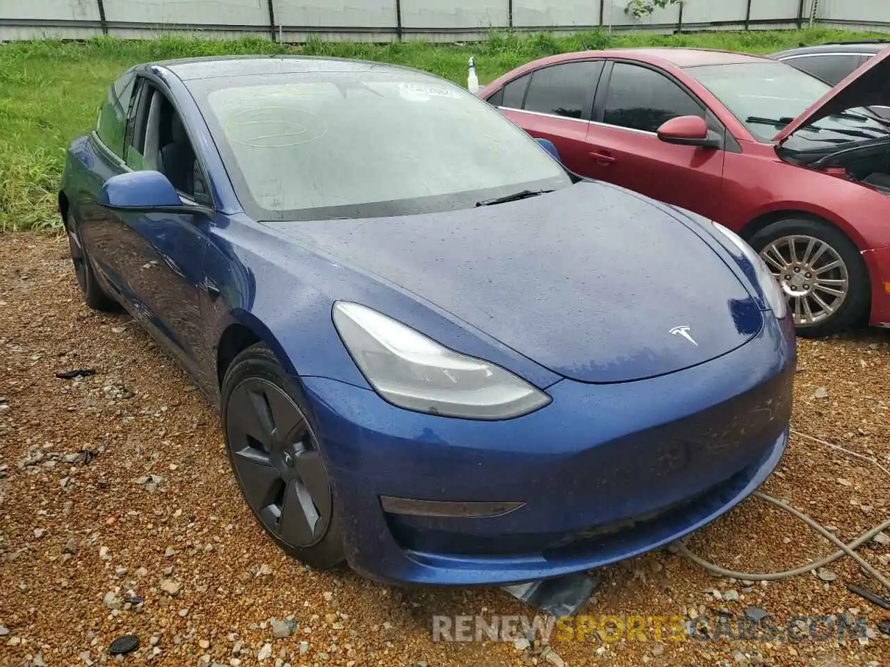 1 Фотография поврежденного автомобиля 5YJ3E1EA9NF123469 TESLA MODEL 3 2022