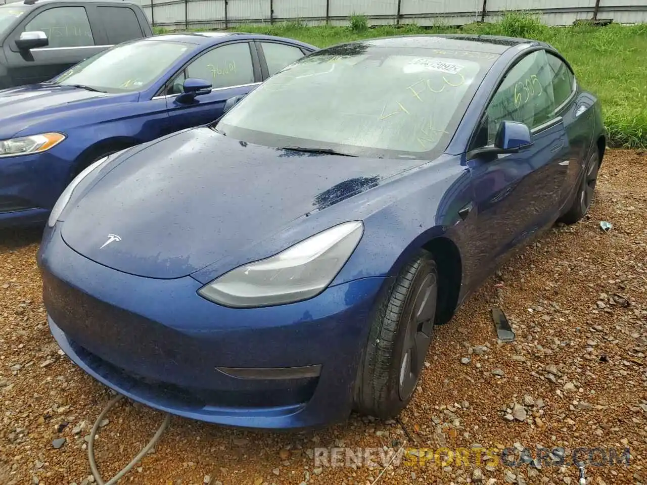 2 Фотография поврежденного автомобиля 5YJ3E1EA9NF123469 TESLA MODEL 3 2022