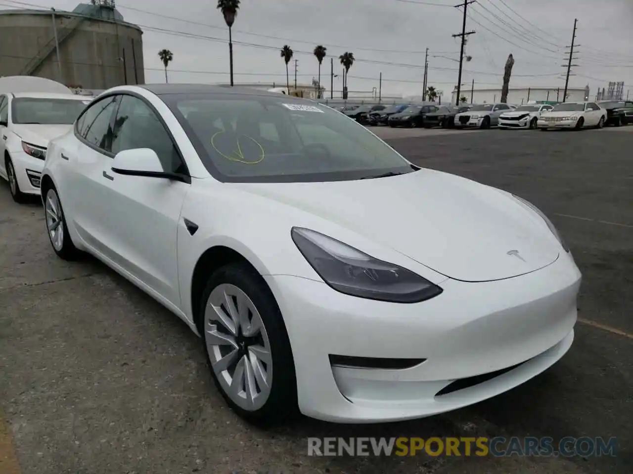 1 Photograph of a damaged car 5YJ3E1EA9NF143849 TESLA MODEL 3 2022