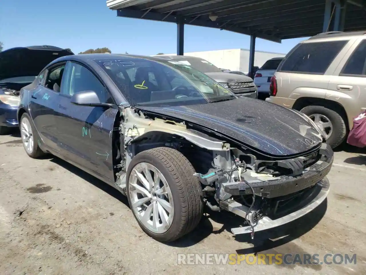 1 Photograph of a damaged car 5YJ3E1EA9NF144564 TESLA MODEL 3 2022