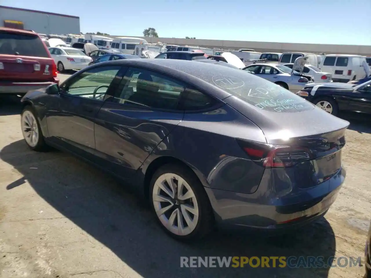 3 Photograph of a damaged car 5YJ3E1EA9NF144564 TESLA MODEL 3 2022