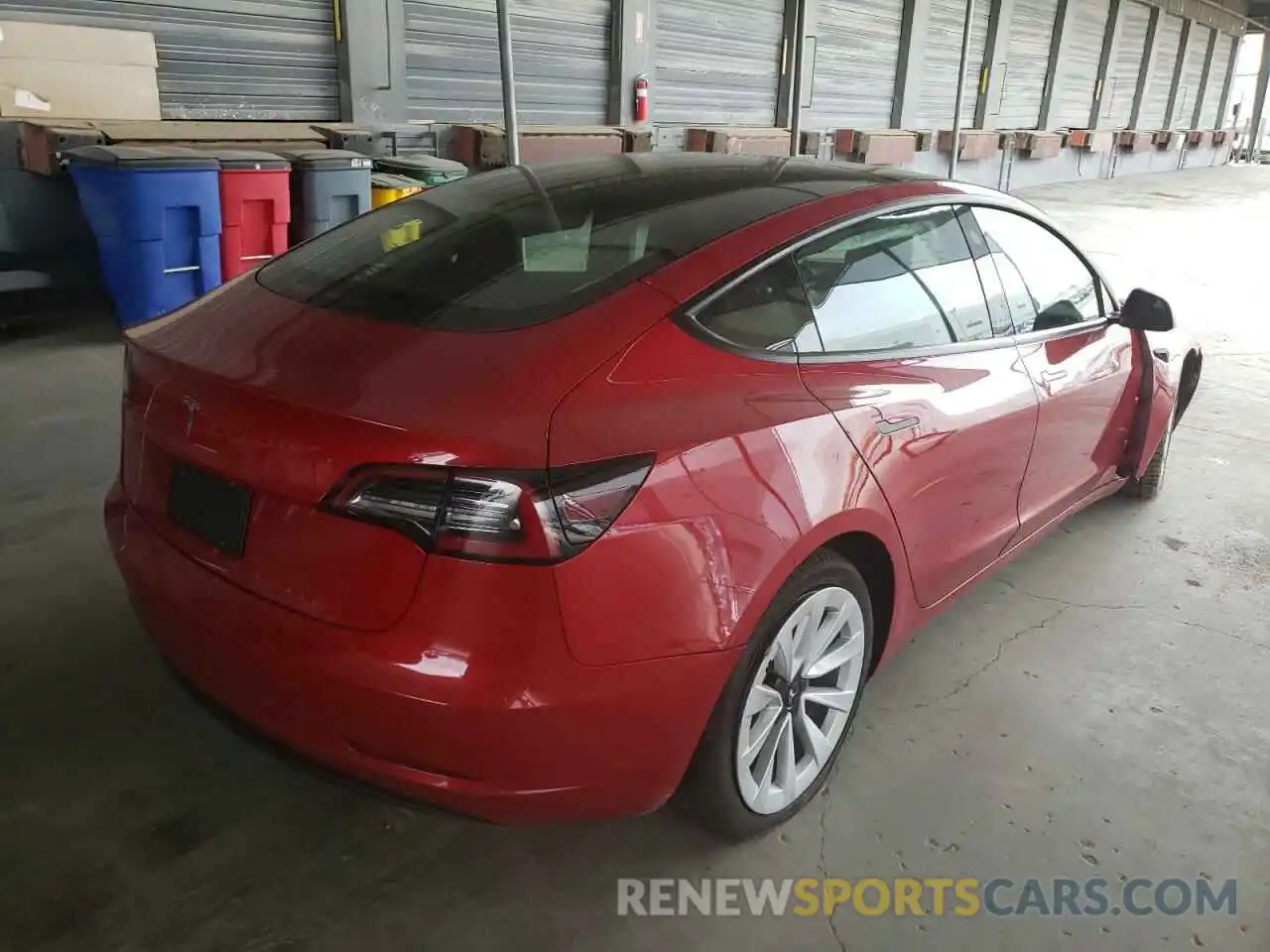 4 Photograph of a damaged car 5YJ3E1EA9NF145343 TESLA MODEL 3 2022