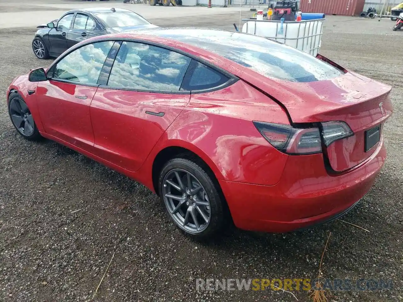 3 Photograph of a damaged car 5YJ3E1EA9NF167620 TESLA MODEL 3 2022