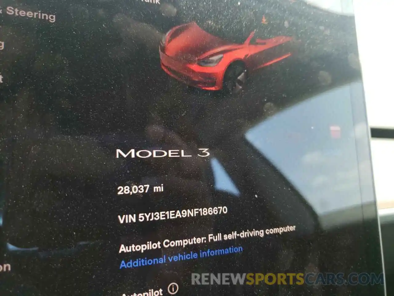 8 Фотография поврежденного автомобиля 5YJ3E1EA9NF186670 TESLA MODEL 3 2022