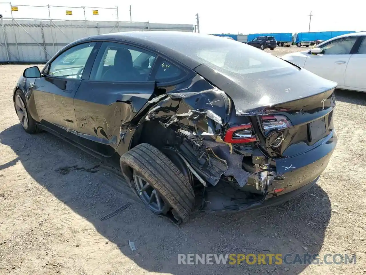 3 Photograph of a damaged car 5YJ3E1EA9NF188239 TESLA MODEL 3 2022