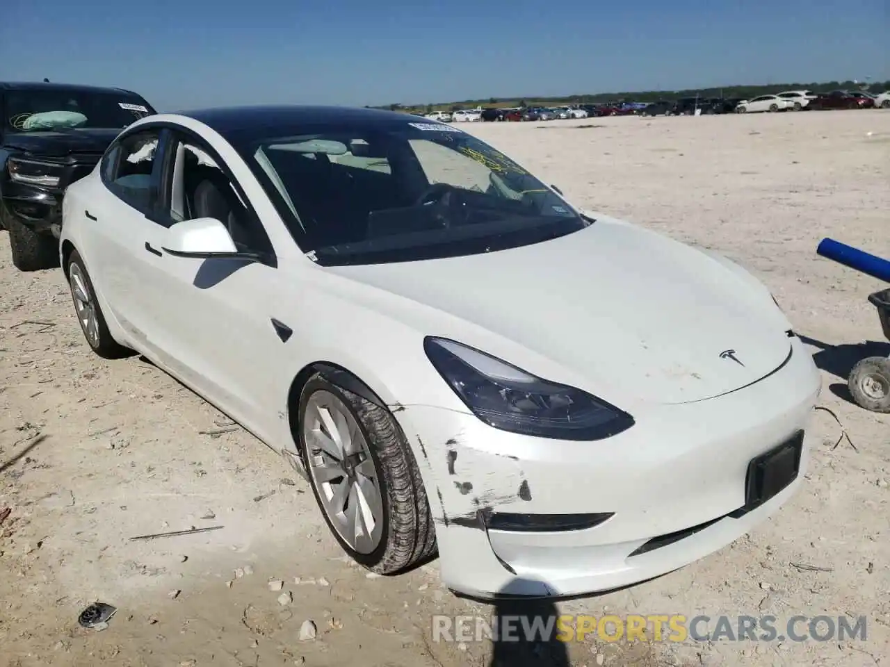 1 Photograph of a damaged car 5YJ3E1EA9NF188676 TESLA MODEL 3 2022