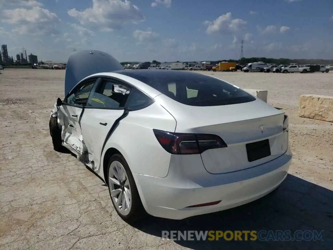 3 Photograph of a damaged car 5YJ3E1EA9NF188676 TESLA MODEL 3 2022