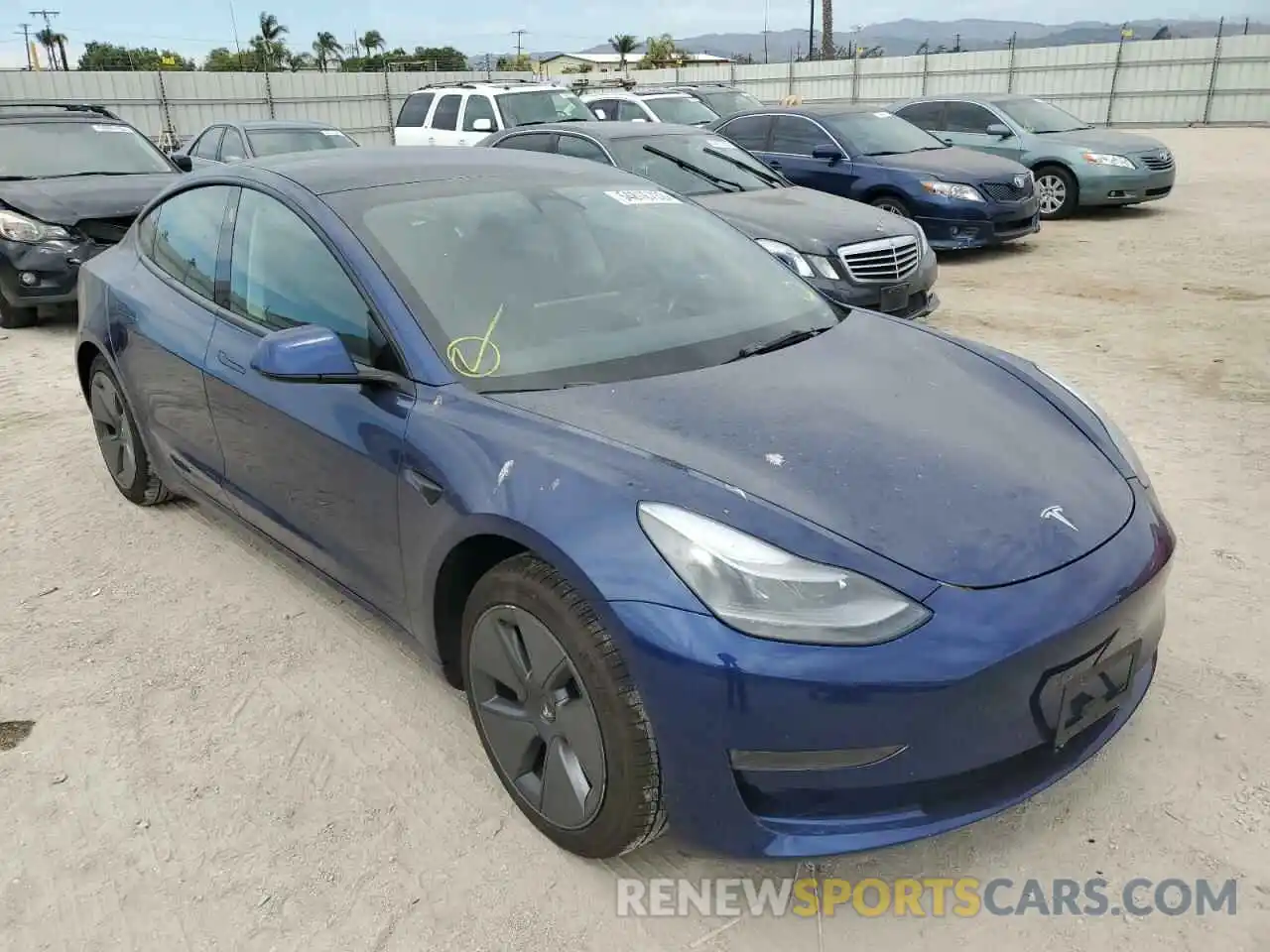 1 Photograph of a damaged car 5YJ3E1EA9NF212815 TESLA MODEL 3 2022