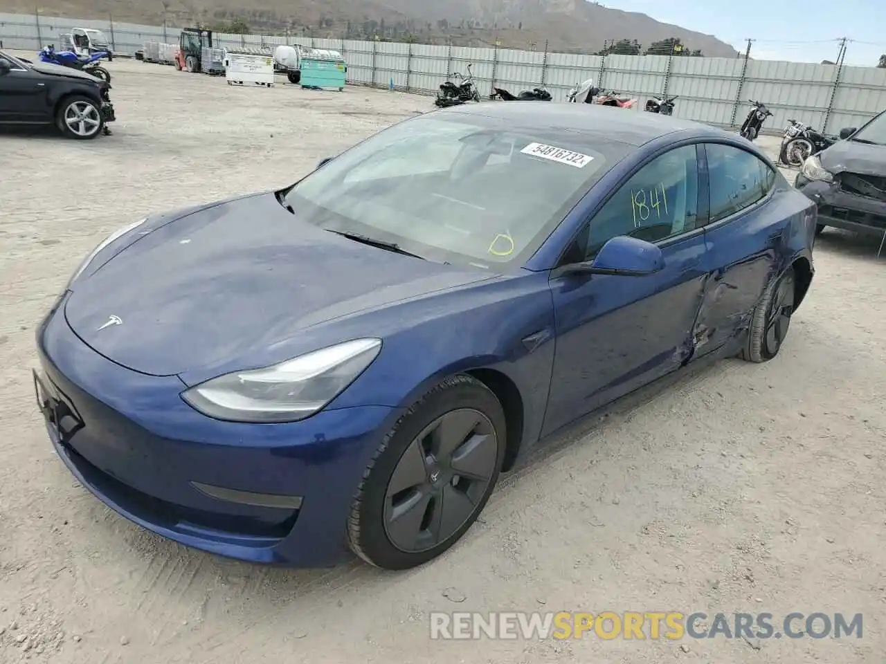 2 Photograph of a damaged car 5YJ3E1EA9NF212815 TESLA MODEL 3 2022