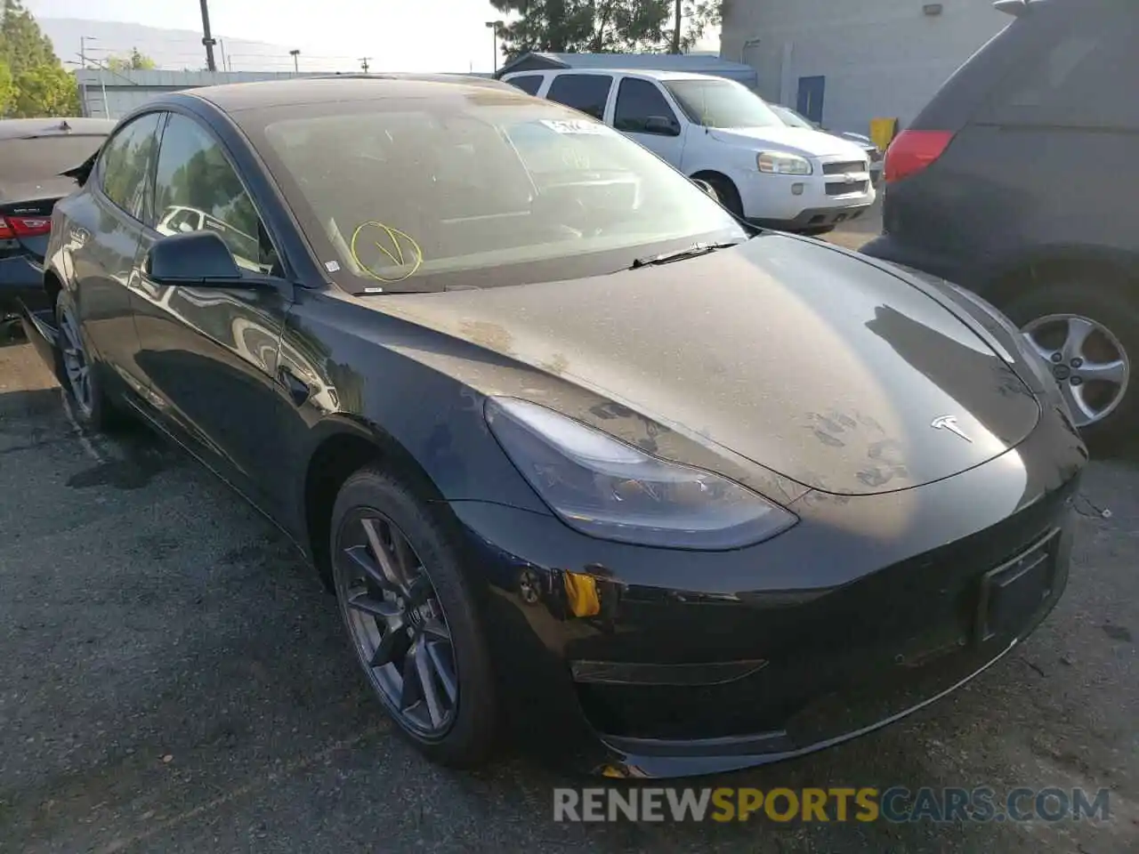 1 Photograph of a damaged car 5YJ3E1EA9NF290060 TESLA MODEL 3 2022