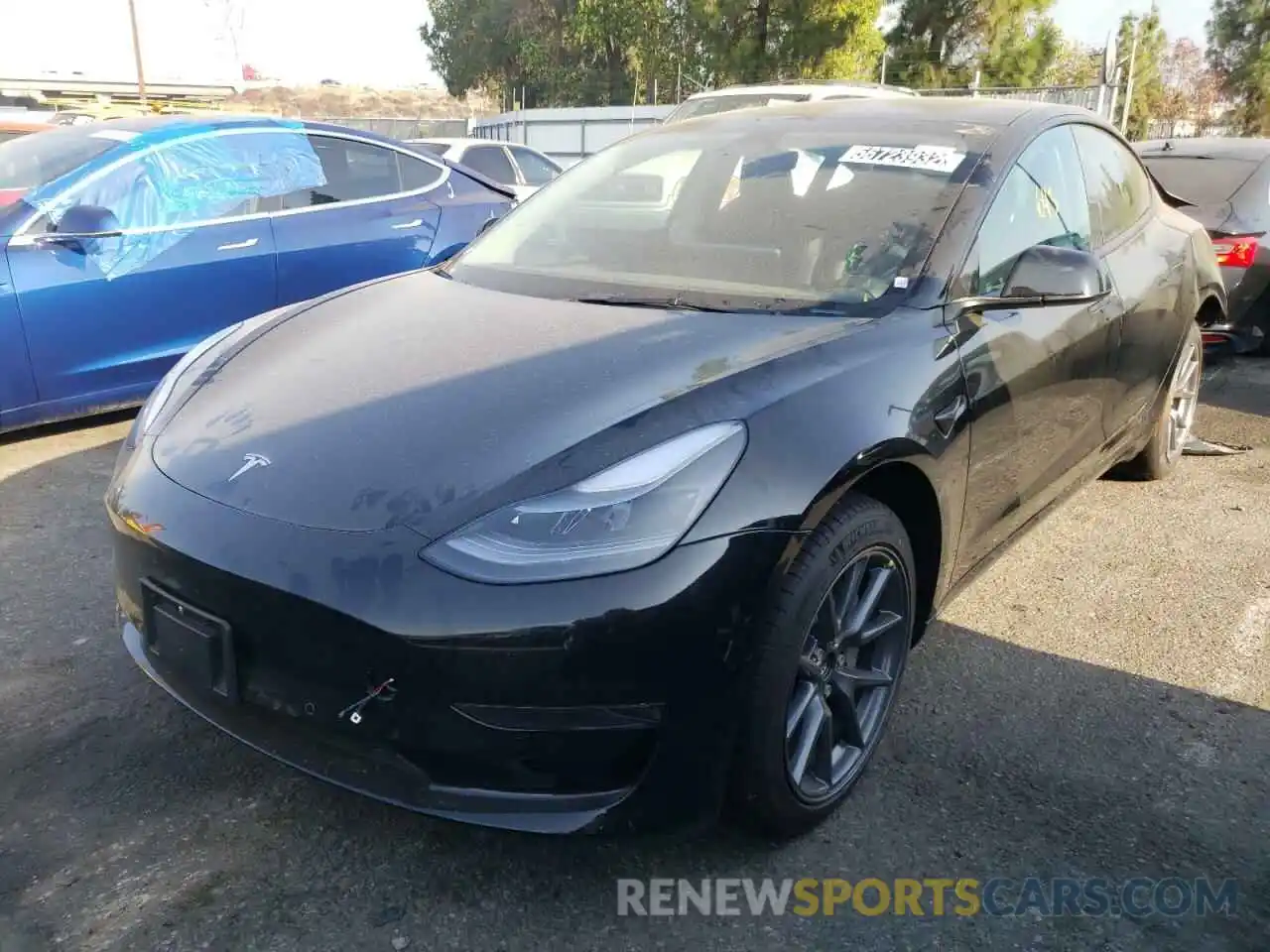 2 Photograph of a damaged car 5YJ3E1EA9NF290060 TESLA MODEL 3 2022