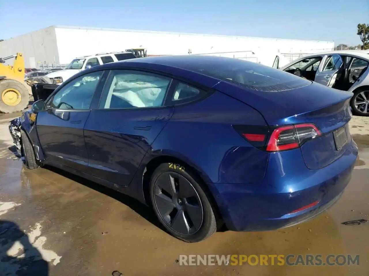 2 Photograph of a damaged car 5YJ3E1EA9NF296019 TESLA MODEL 3 2022