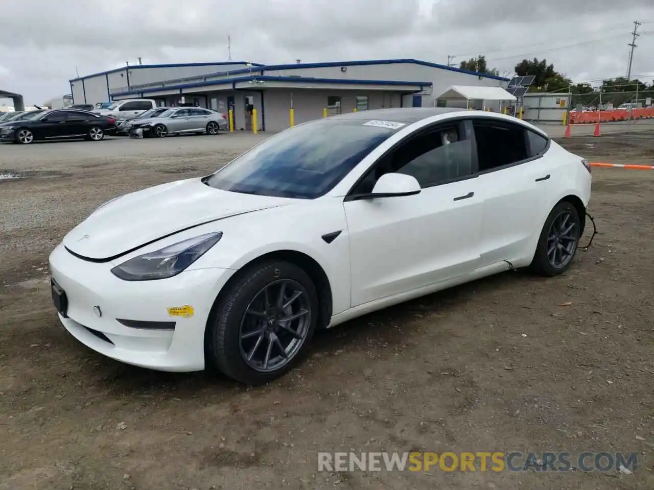 1 Photograph of a damaged car 5YJ3E1EAXNF126056 TESLA MODEL 3 2022