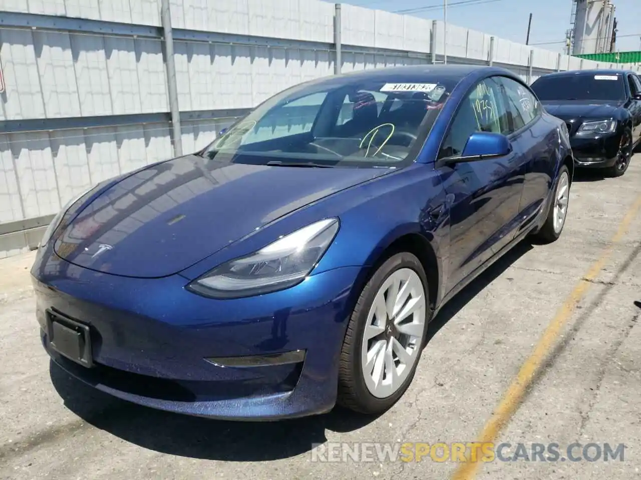 2 Photograph of a damaged car 5YJ3E1EAXNF143469 TESLA MODEL 3 2022