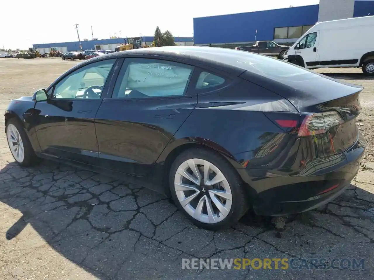 2 Photograph of a damaged car 5YJ3E1EAXNF184717 TESLA MODEL 3 2022