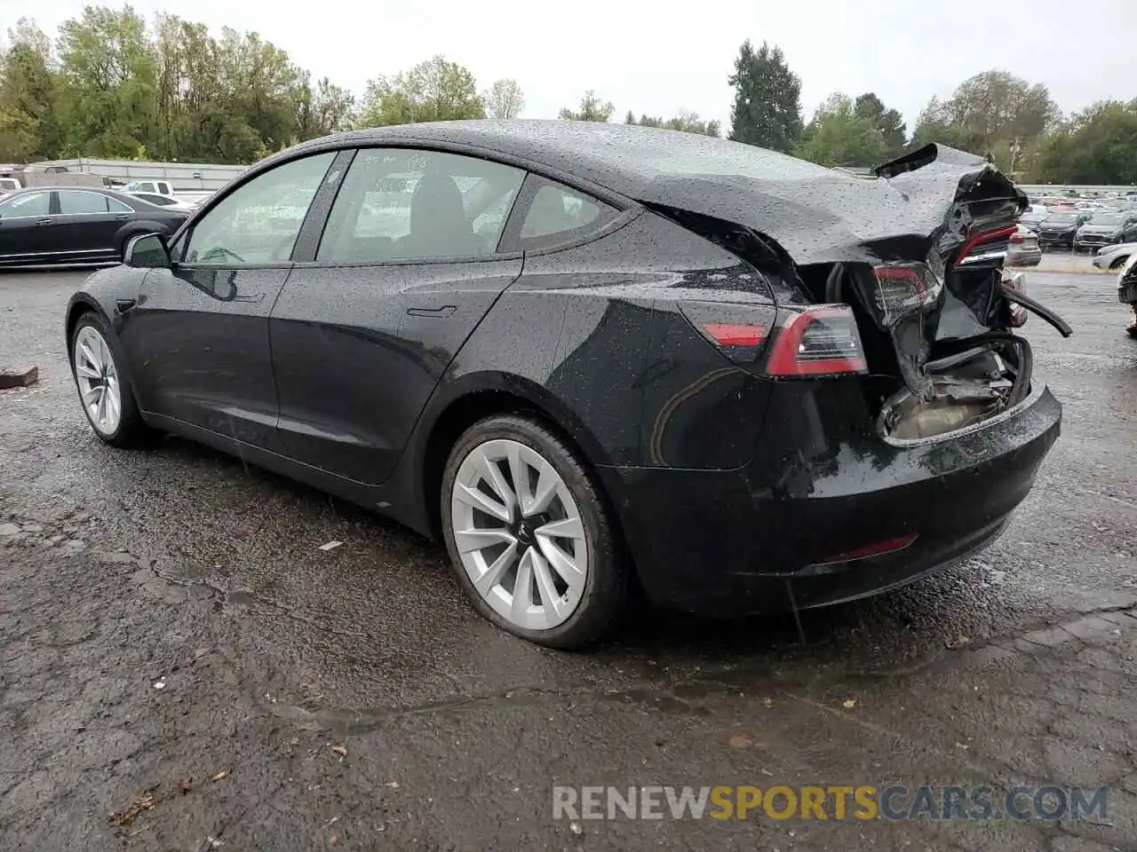 3 Photograph of a damaged car 5YJ3E1EAXNF185205 TESLA MODEL 3 2022