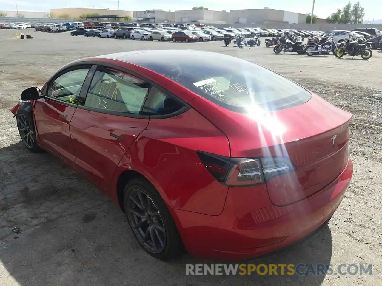 3 Photograph of a damaged car 5YJ3E1EAXNF191912 TESLA MODEL 3 2022