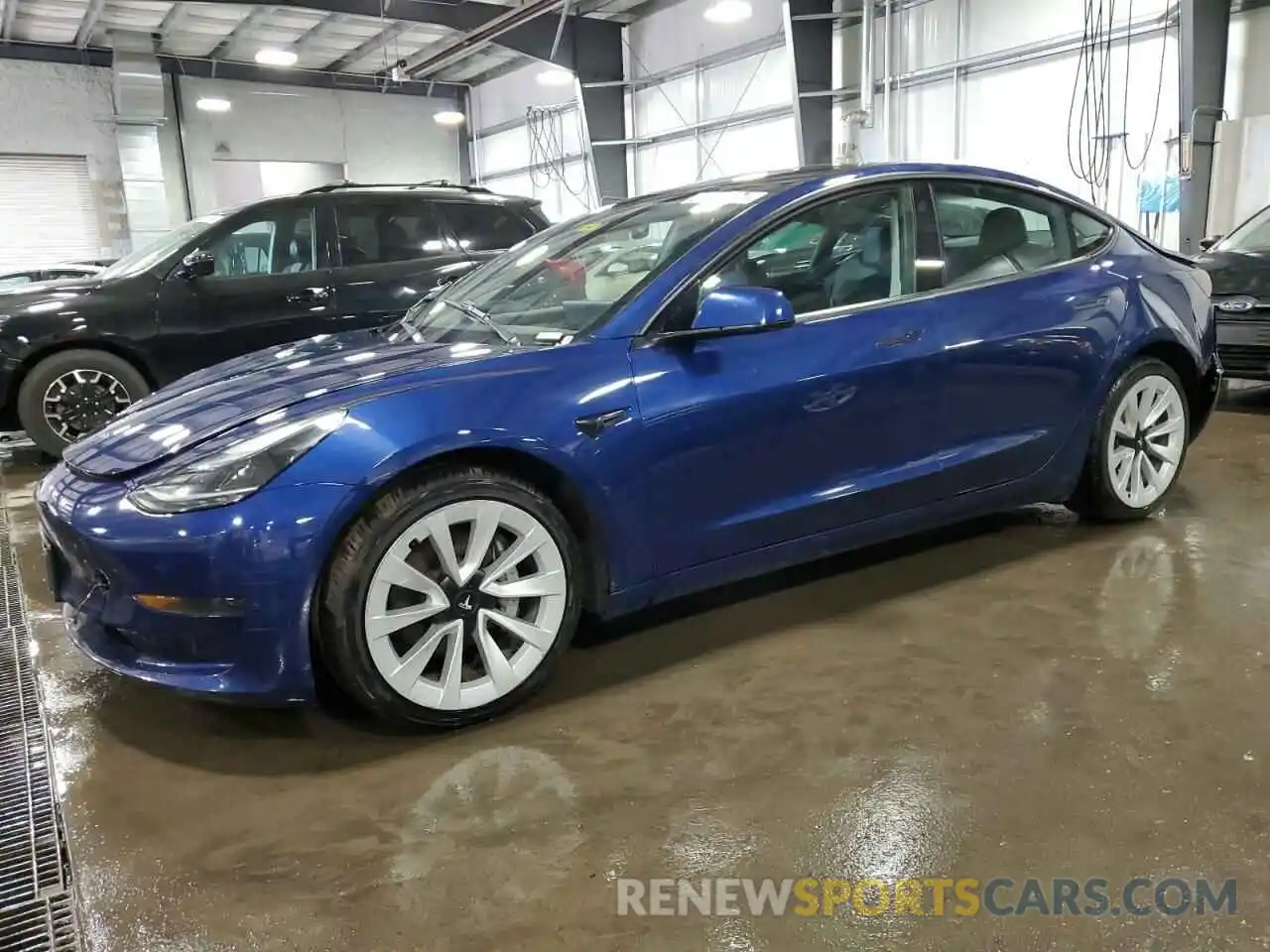 1 Photograph of a damaged car 5YJ3E1EAXNF192087 TESLA MODEL 3 2022